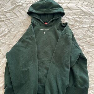 LONELY GHOST Green Crew Neck Sweater